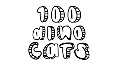 100 Dino Cats - Clear Logo Image