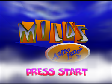 Milo's Astro Lanes - Screenshot - Game Title Image