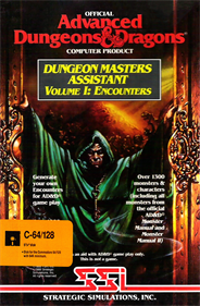 Advanced Dungeons & Dragons: Dungeon Masters Assistant: Volume I: Encounters