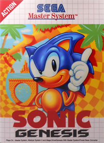 Sonic Genesis for Master System - Box - Front Image