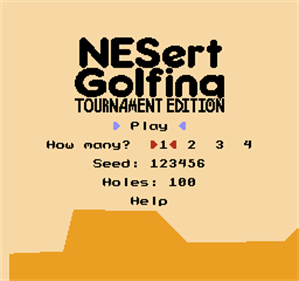 Nesert Golfing: Tournament Edition - Screenshot - Game Title Image