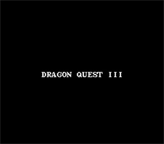 Dragon Warrior III - Screenshot - Game Title Image