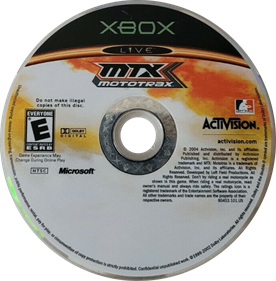 MTX Mototrax - Disc Image