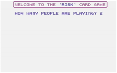 Risk (Joker Software) - Screenshot - Game Select Image