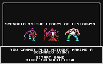 Wizardry: Legacy of Llylgamyn: The Third Scenario - Screenshot - Game Title Image