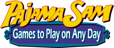 Pajama Sam's Games To Play On Any Day - Clear Logo
