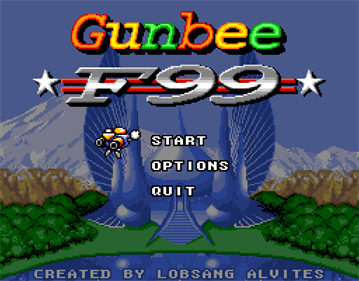 Gunbee F-99: The Kidnapping of Lady Akiko - Screenshot - Game Title Image