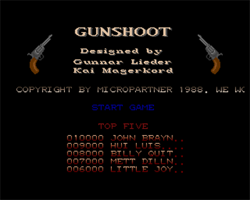 Gunshoot - Screenshot - Game Title Image