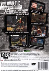 Tony Hawk's Underground - Box - Back Image