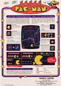 Super Pac-Man - Advertisement Flyer - Back