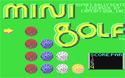 Mini Golf (Capcom) - Screenshot - Game Title Image