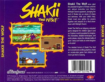 Shakii the Wolf - Box - Back Image