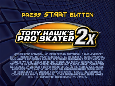 Tony Hawk's Pro Skater 2x - Screenshot - Game Title Image