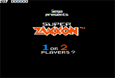 Super Zaxxon - Screenshot - Game Title Image