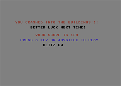 Super Blitz - Screenshot - Game Over Image