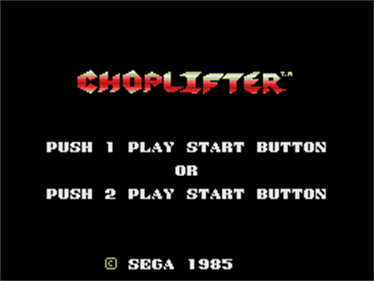 Choplifter - Screenshot - Game Title Image