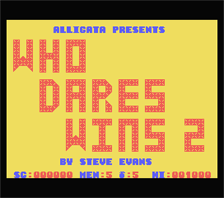 Who Dares Wins II - Screenshot - Game Title Image