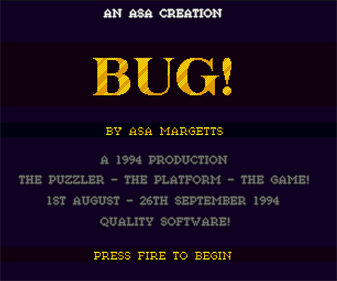 Bug! - Screenshot - Game Title Image