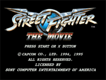 Street Fighter: The Movie - Screenshot - Game Title Image