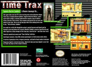 Time Trax - Box - Back Image