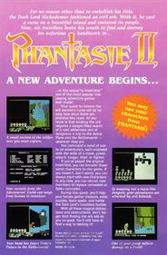 Phantasie II - Box - Back Image