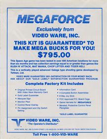 Mega Force - Advertisement Flyer - Back Image