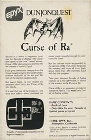 Curse of Ra - Box - Back Image