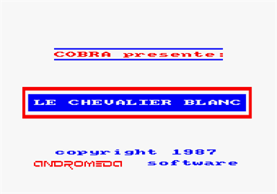 Le Chevalier Blanc - Screenshot - Game Title Image