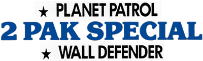 2 Pak Special: Planet Patrol / Wall Defender - Clear Logo Image