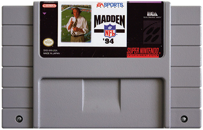 Madden NFL '94 - Fanart - Cart - Front Image
