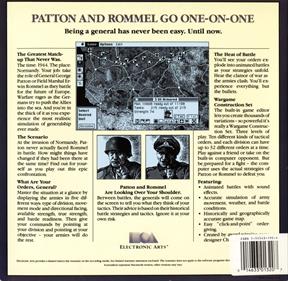 Patton vs Rommel - Box - Back Image