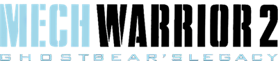 MechWarrior 2: Ghost Bear's Legacy - Clear Logo Image