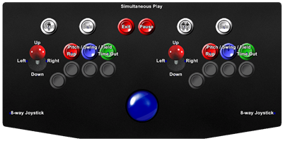 Great Sluggers - Arcade - Controls Information Image