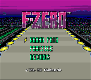F-Zero Tracks Unlocked - Screenshot - Game Title Image