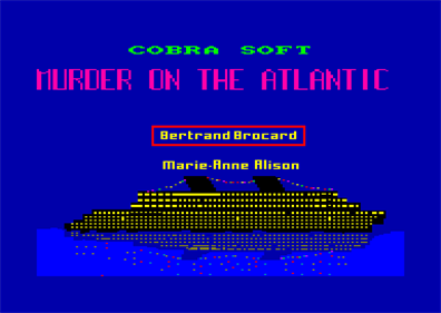 Murder on the Atlantic - Screenshot - Game Title Image