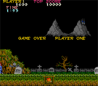 Ghosts'n Goblins - Screenshot - Game Over Image
