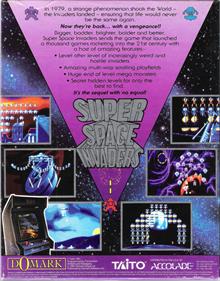 Taito's Super Space Invaders - Box - Back