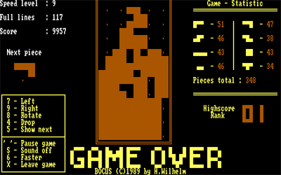 Bocus - Screenshot - Game Over Image