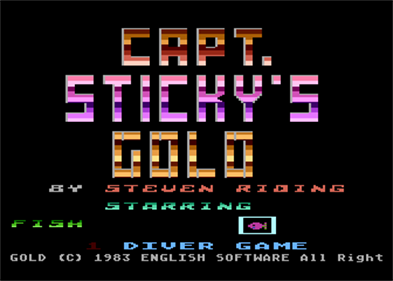 Captain Sticky's Gold - Screenshot - Game Title Image