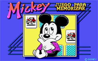 Mickey's Memory Challenge - Screenshot - Game Title Image