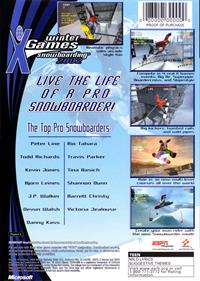 Winter X-Games Snowboarding 2002 - Box - Back Image