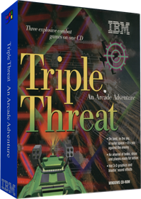 Triple Threat: An Arcade Adventure - Box - 3D Image