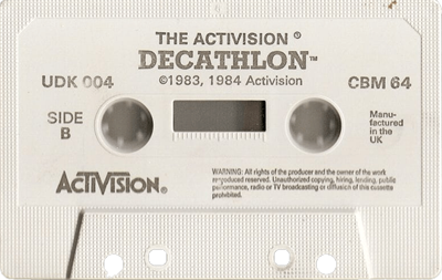The Activision Decathlon - Cart - Back Image