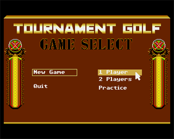 Tournament Golf - Screenshot - Game Select Image