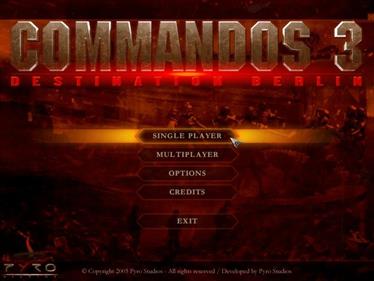 Commandos 3: Destination Berlin - Screenshot - Game Title Image