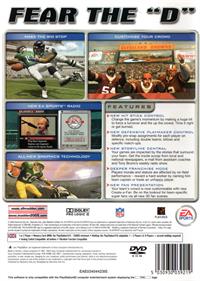 Madden NFL 2005 - Box - Back Image