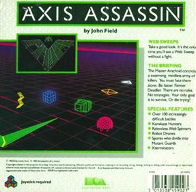 Axis Assassin - Box - Back Image