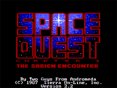 Space Quest: Chapter I: The Sarien Encounter - Screenshot - Game Title Image
