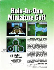 Hole-in-One Miniature Golf - Box - Back Image