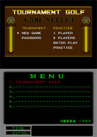Arnold Palmer Tournament Golf - Screenshot - Game Select Image